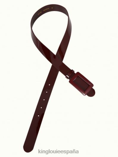 cinturón de patente ZD4DX200 accesorio tinto cabernet mujer King Louie
