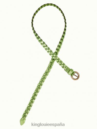 cinturón trenzado brillante ZD4DX187 accesorio verde leñera mujer King Louie