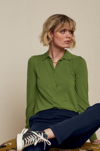 blusa carina ecocovero ligera ZD4DX134 vestir verde oliva mujer King Louie
