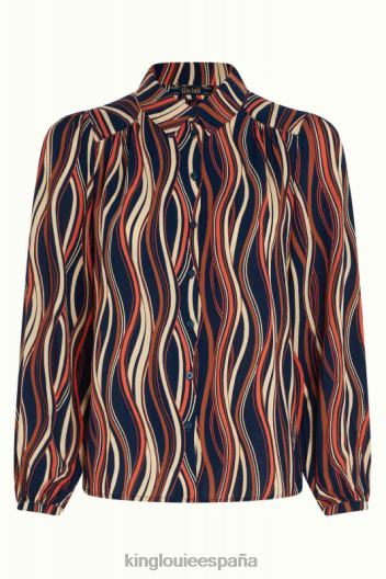 blusa carina merrill ZD4DX118 vestir azul mujer King Louie