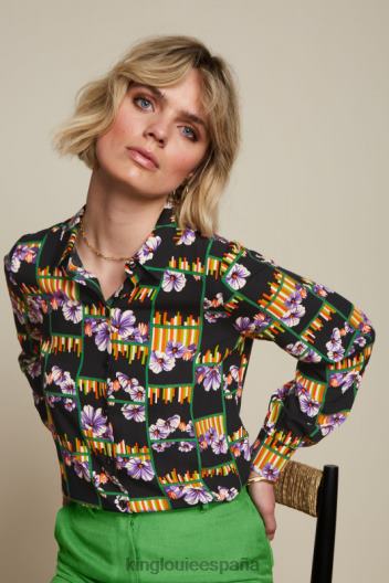 blusa maisie rebelde ZD4DX123 vestir negro mujer King Louie