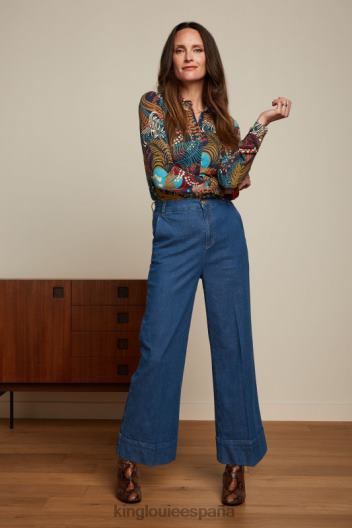 blusa ruiseñor ZD4DX114 vestir azul mujer King Louie