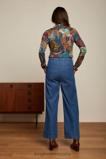 blusa ruiseñor ZD4DX114 vestir azul mujer King Louie
