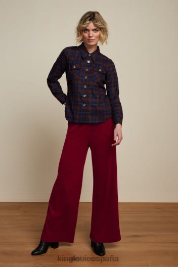 chaqueta janice pandora check ZD4DX179 vestir azul mujer King Louie