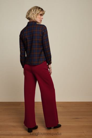 chaqueta janice pandora check ZD4DX179 vestir azul mujer King Louie