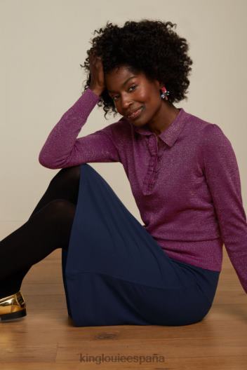 falda con borde milano uni ZD4DX166 vestir noche azul mujer King Louie