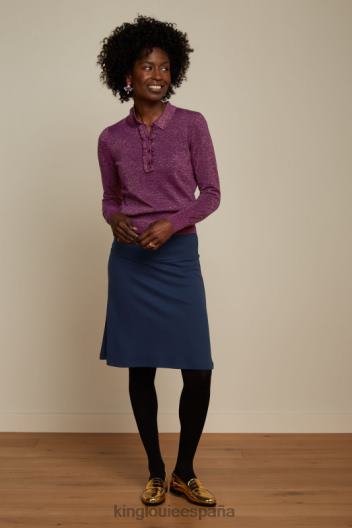 falda con borde milano uni ZD4DX166 vestir noche azul mujer King Louie