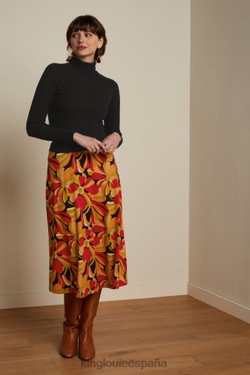 falda juno adoro ZD4DX149 vestir negro mujer King Louie