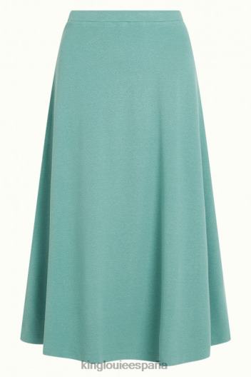 falda juno crepe milano ZD4DX162 vestir turquesa polvoriento mujer King Louie