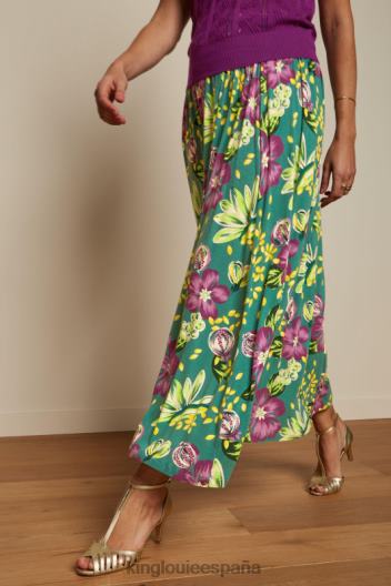 falda maxi emma guayaba ZD4DX158 vestir humo verde mujer King Louie