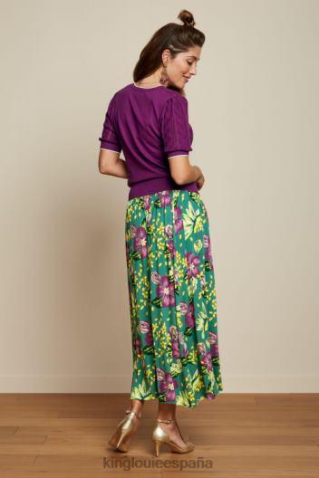 falda maxi emma guayaba ZD4DX158 vestir humo verde mujer King Louie