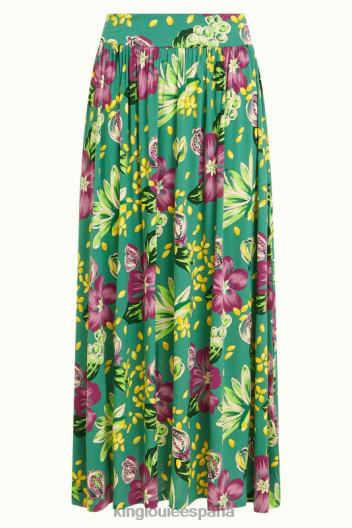 falda maxi emma guayaba ZD4DX158 vestir humo verde mujer King Louie
