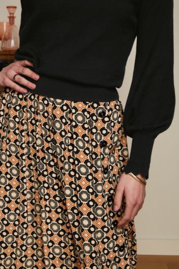 falda plisada arianna ozzy ZD4DX151 vestir Mazapán mujer King Louie