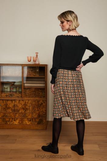 falda plisada arianna ozzy ZD4DX151 vestir Mazapán mujer King Louie