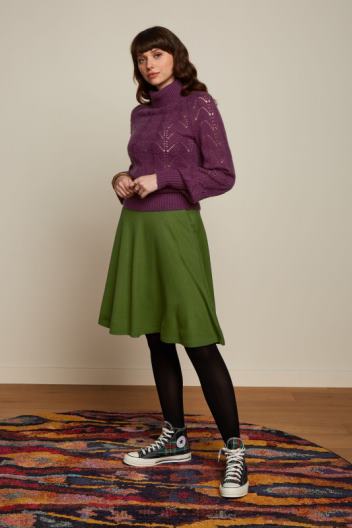 falda serena crepé milano ZD4DX143 vestir verde oliva mujer King Louie