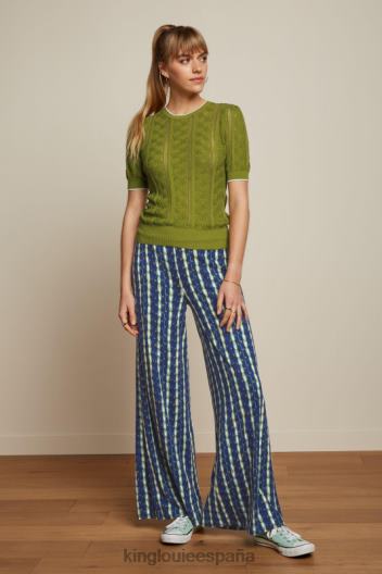 agnes puff top herrero ZD4DX102 vestir verde leñera mujer King Louie