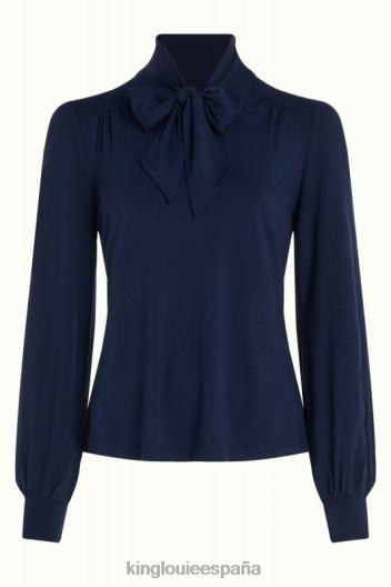 amalia top ecovero luz ZD4DX38 vestir noche azul mujer King Louie