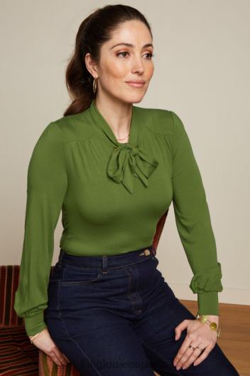 amalia top ecovero luz ZD4DX39 vestir verde oliva mujer King Louie