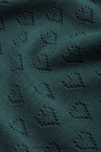 bella top con mangas acampanadas corazón ajour ZD4DX88 vestir libélula verde mujer King Louie