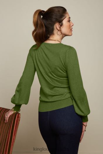 capullo superior maya ZD4DX75 vestir verde posey mujer King Louie