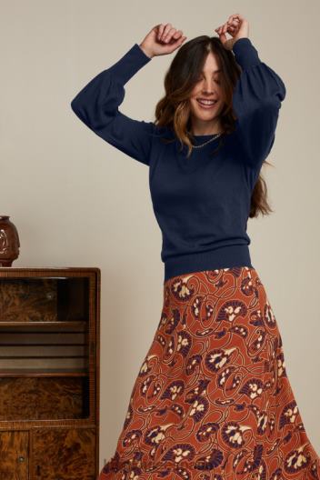 capullo superior maya ZD4DX77 vestir azul mujer King Louie