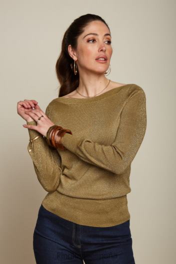 lapislázuli superior de hiedra ZD4DX69 vestir marrón dorado mujer King Louie