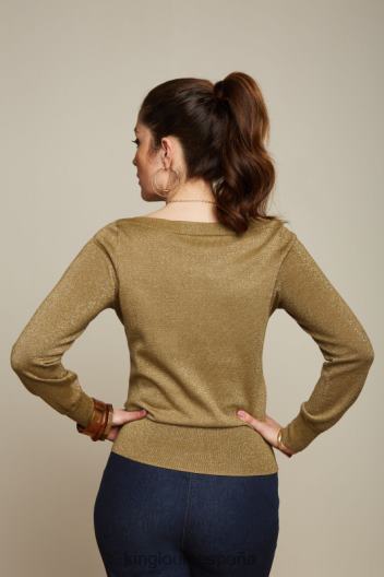 lapislázuli superior de hiedra ZD4DX69 vestir marrón dorado mujer King Louie