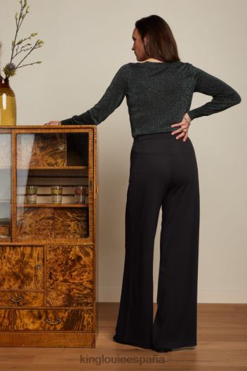 lapislázuli superior de hiedra ZD4DX70 vestir negro mujer King Louie