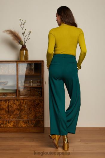 top con cuello vuelto y canalé unicolor ZD4DX46 vestir curry amarillo mujer King Louie