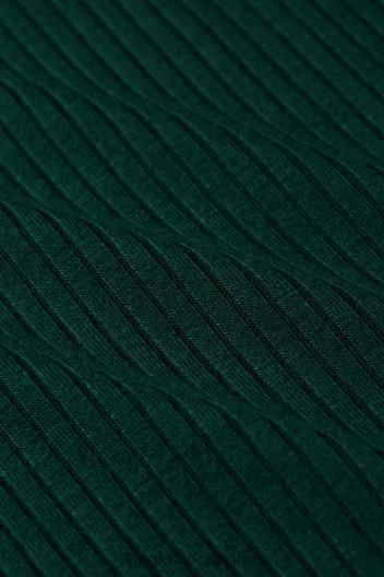 top con cuello vuelto y canalé unicolor ZD4DX47 vestir Pino verde mujer King Louie