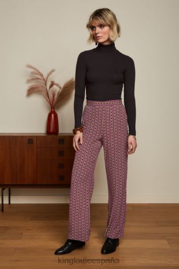 top con cuello vuelto y canalé unicolor ZD4DX49 vestir negro mujer King Louie