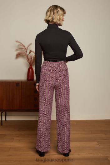 top con cuello vuelto y canalé unicolor ZD4DX49 vestir negro mujer King Louie