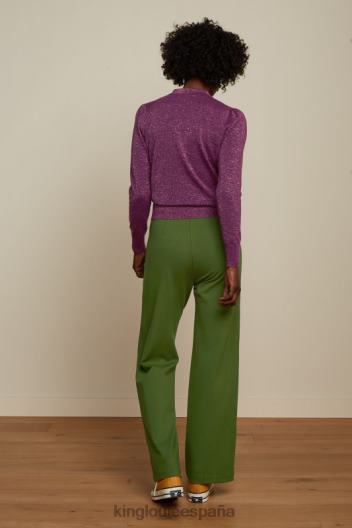 top polo con volantes lapislázuli ZD4DX66 vestir caspia morada mujer King Louie