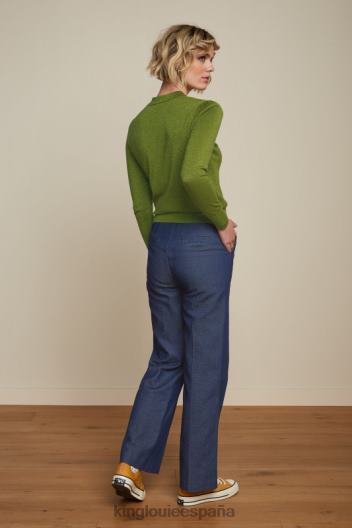 top polo con volantes lapislázuli ZD4DX68 vestir verde leñera mujer King Louie