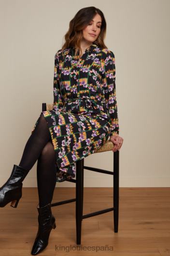 vestido carina rebelde ZD4DX20 vestir negro mujer King Louie