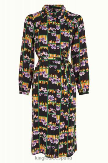 vestido carina rebelde ZD4DX20 vestir negro mujer King Louie