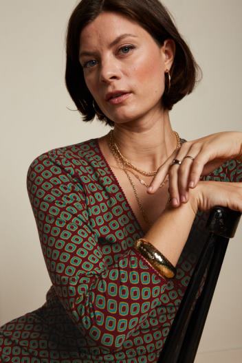 vestido cruzado polvoriento ZD4DX21 vestir tinto cabernet mujer King Louie