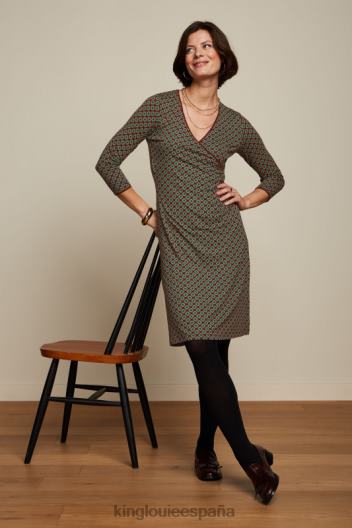 vestido cruzado polvoriento ZD4DX21 vestir tinto cabernet mujer King Louie