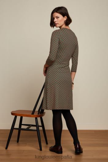 vestido cruzado polvoriento ZD4DX21 vestir tinto cabernet mujer King Louie