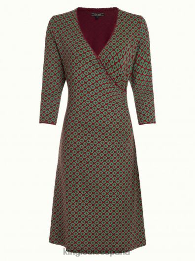 vestido cruzado polvoriento ZD4DX21 vestir tinto cabernet mujer King Louie