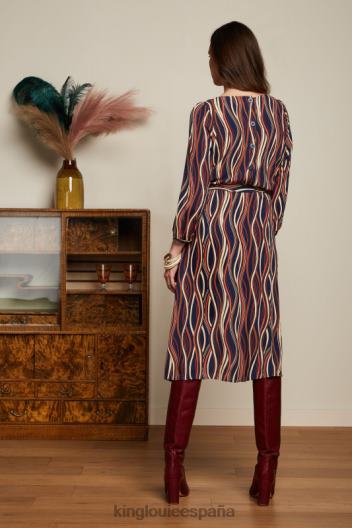 vestido de betty merrill ZD4DX16 vestir azul mujer King Louie