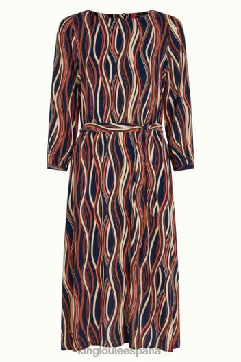 vestido de betty merrill ZD4DX16 vestir azul mujer King Louie