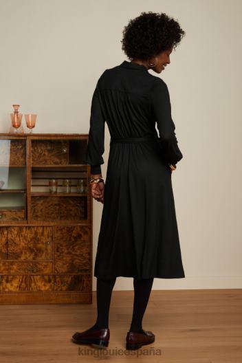 vestido maisie ecocovero clasico ZD4DX3 vestir negro mujer King Louie
