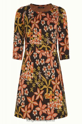 vestido mona morgane ZD4DX26 vestir negro mujer King Louie