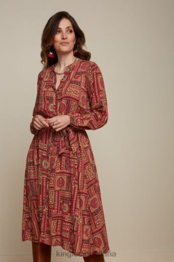 vestido nala baltasar ZD4DX19 vestir tinto cabernet mujer King Louie